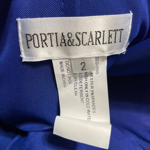 Gorgeous PORTIA & SCARLETT Blue Formal Gown - Picture 4 of 4